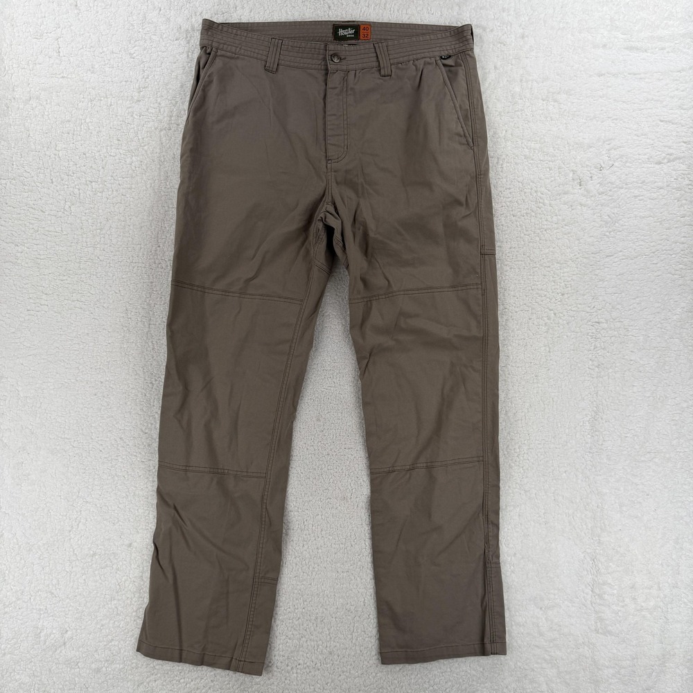 Howler Bros Pants Mens 40x32 Brown Canvas Chino Cordura Workwear Straight Leg